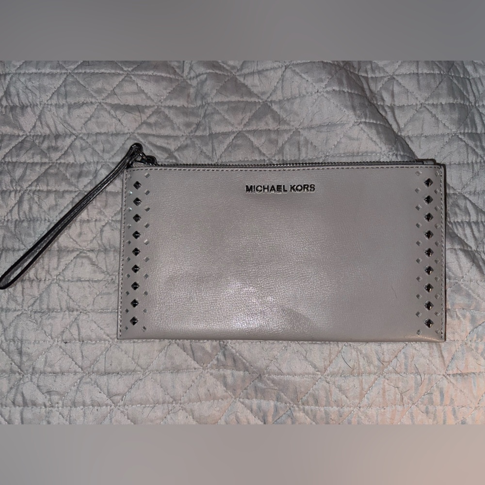 Michael Kors Gray Wristlet